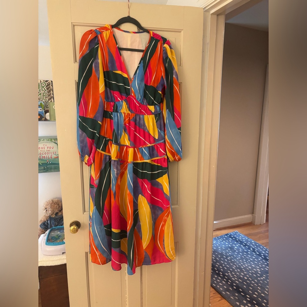 Farm Rio Look Alike Dress- Colorful Abstract Print Dress